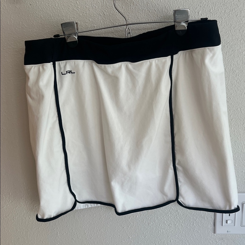 Lauren Ralph Lauren Black and White Skort SZ Large - Picture 3 of 6